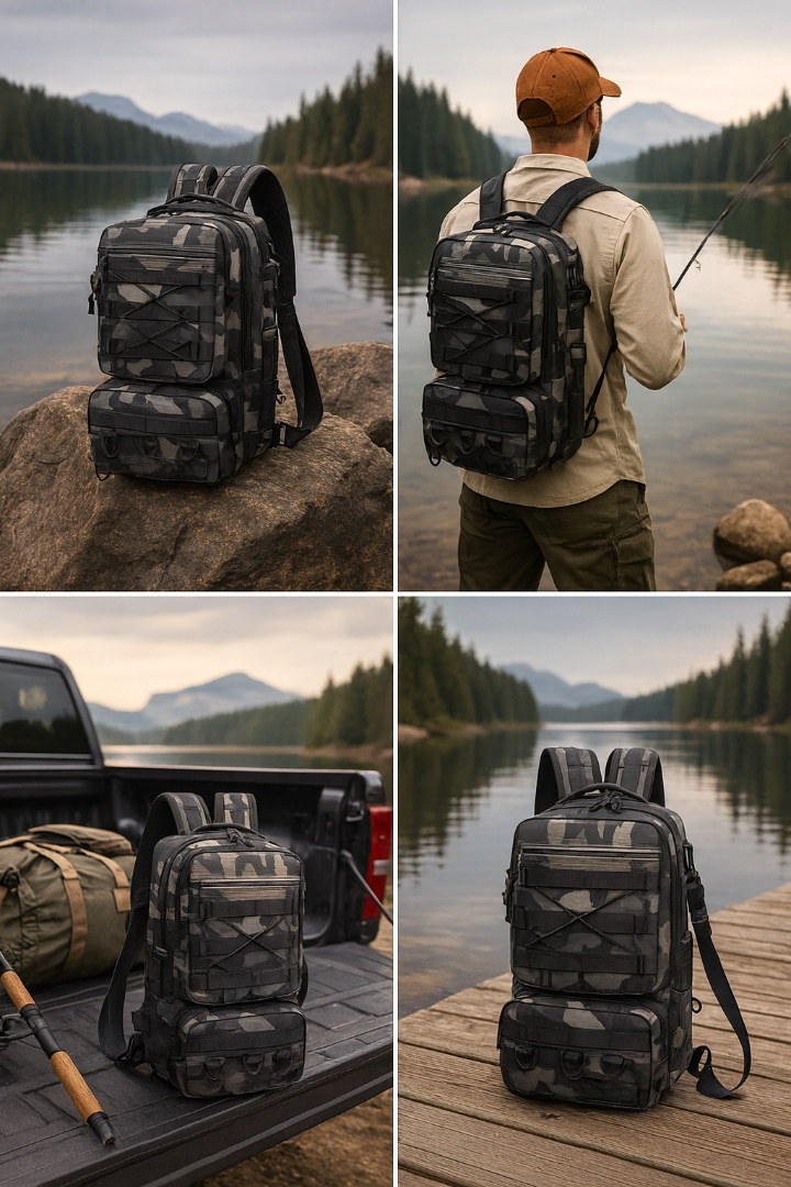 Compact Fishing Rucksacks Fishing Pro Series Fishing Backpack – Cole J Fishing Adventures